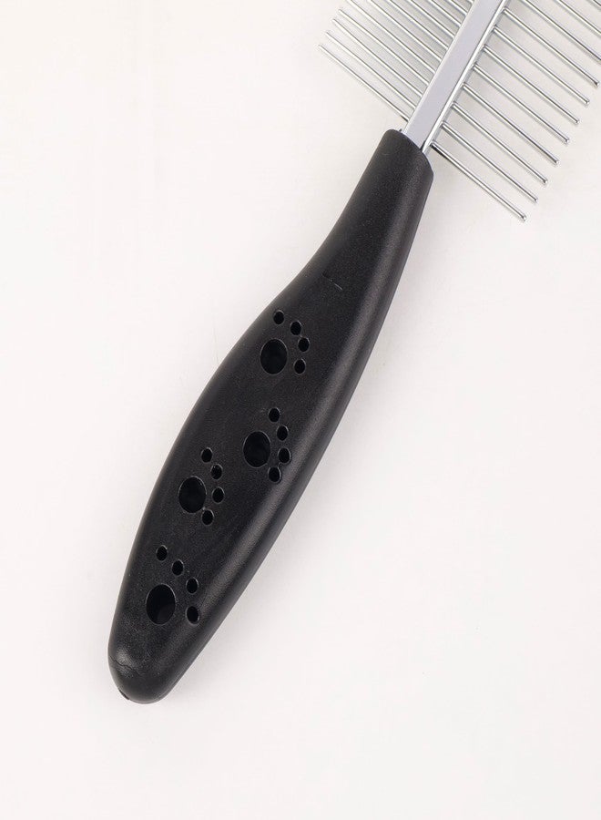 مجموعة العناية بالحيوانات الأليفة مع فرشاة تنظيف ذاتي، وقفاز لإزالة الشعر الزائد، ومشط للكلاب، باللونين الأزرق والأسود، طقم عناية احترافي من 3 قطع - Image 5